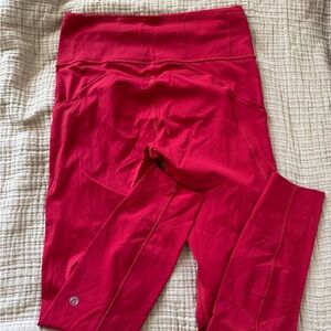 Cute red lululemon leggings !!!